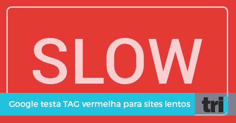 Tag vermelha para indicar sites lentos