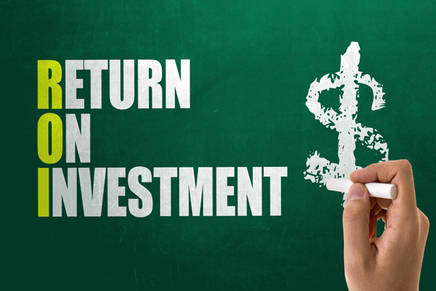 Quadro escrito Return on investiment
